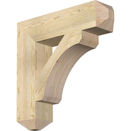 Ekena Millwork Legacy Craftsman Rough Sawn Bracket, Douglas Fir, 6"W x 26"D x 26"H BKT06X26X26LEC04RDF